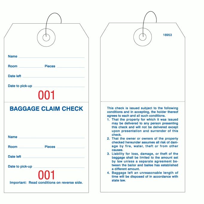 Custom Baggage & Luggage Tags for Hotels
