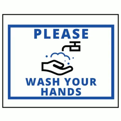 Please Wash Your Hands Labels - AMS Printing