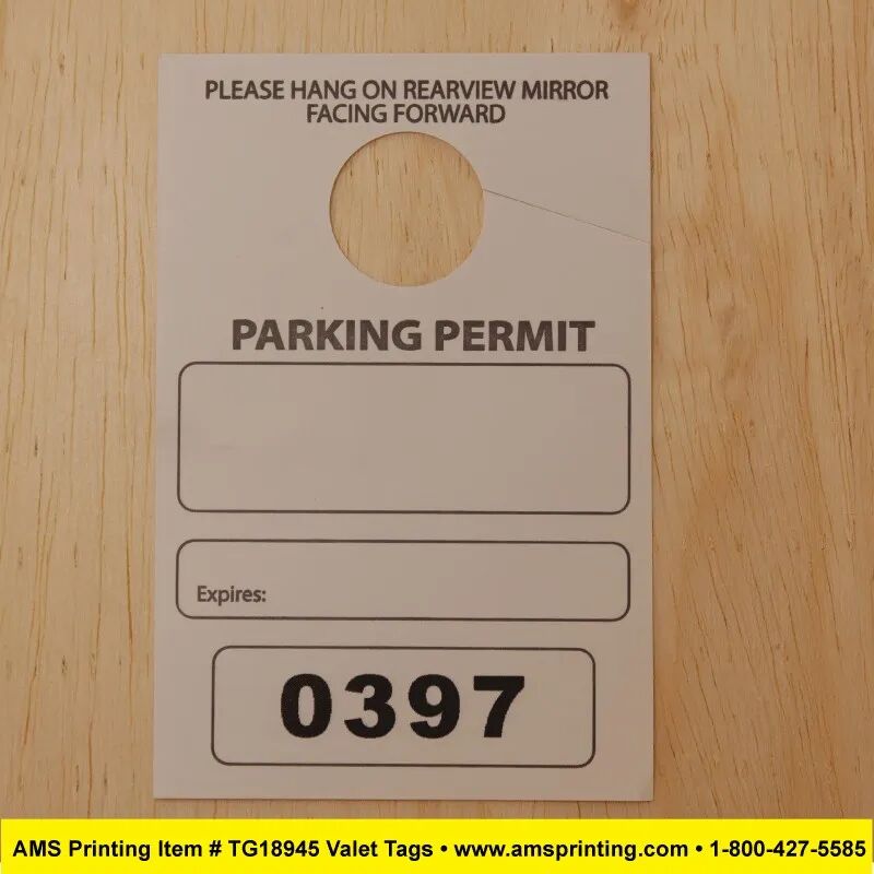 Parking Permit Stickers - Custom - DFW Stickers