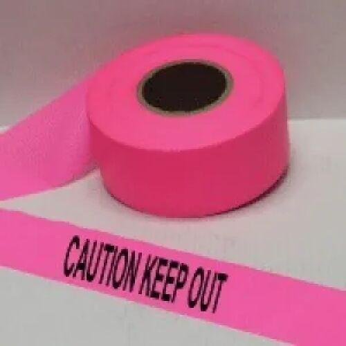 pink caution tape