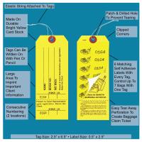 Bag Identification Tags, Manifold Construction with 6 Labels