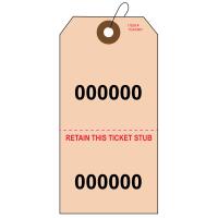 2 Part Manila Claim Check Tags